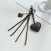 Yogodlns Mini Backpack Hanging Faux Leather Heart Shape Handbag Pendant Bag Pendant Bags Accessories