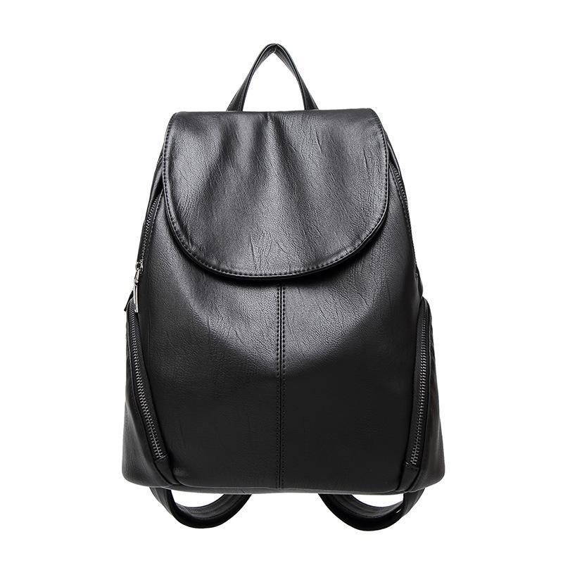 New Summer Backpack for Women Korean Style Casual Soft Leather Travel Backpack Korean Style College Style School Bag