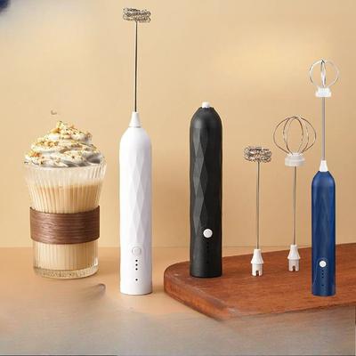 Electric Egg Beater, Wireless Coffee Milk Frother, Home Cream Baking Milk Beater, Handheld Charging