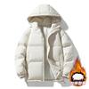 Men's Loose Casual Cotton Jacket Long Hip-Length    Warm Winter Daily Coat