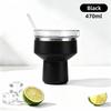 Stainless Steel Martini Glass 470ml Margarita Tumbler Insulated Espresso Cup  Party Use