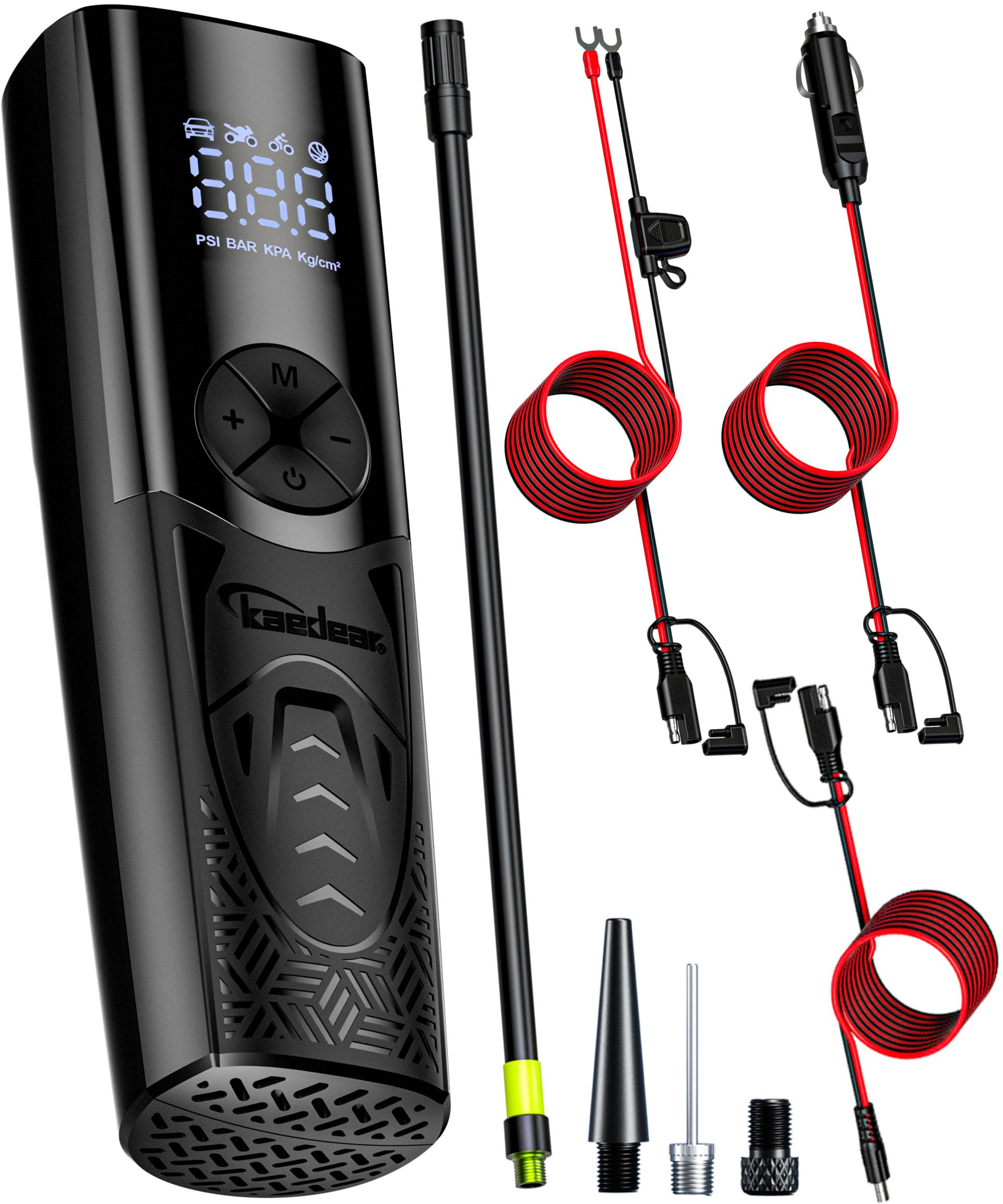 

Kaedear Электрический воздушный компрессор для мотоциклов и розетка прикуривателя постоянного тока SAE Совместим с и Все Подходит для и Компактный и Мобильный