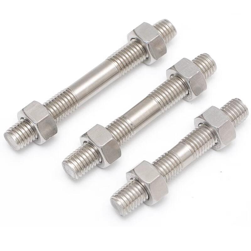 304 Stainless Steel Double-Ended Screw and Nut Set