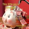 Unopenable Little Pig Ceramic Money Box - New Year Style for Kids