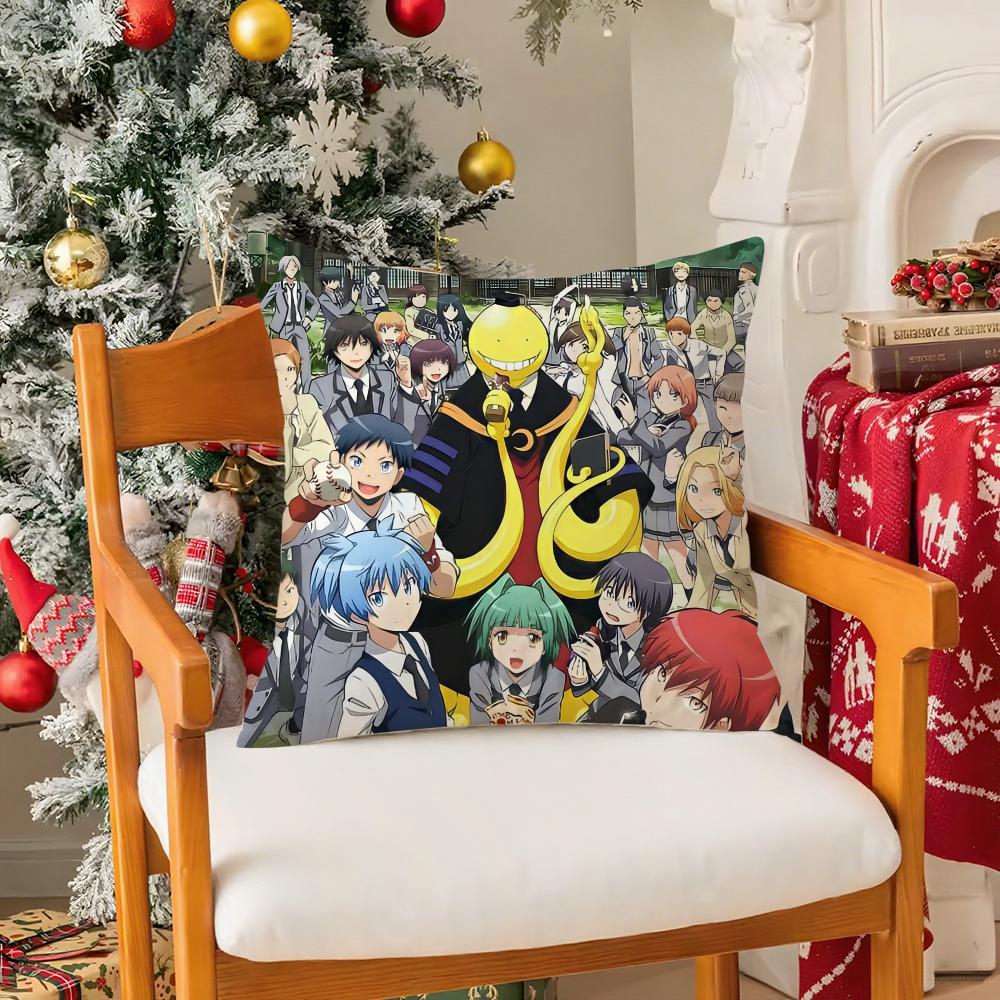 

AAssassination Classroom Pillow Case Silky elegant Comfort Sofa Bed Invisible zipper 30cmx30cm