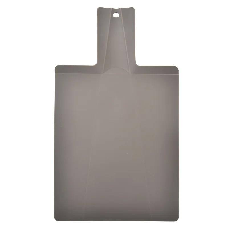 

Разделочная доска с противоскользящим покрытием, складные кухонные блоки для резки, пластиковая разделочная доска для овощей и мяса, кухонные принадлежности серый