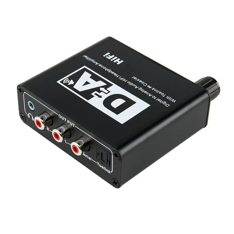 Digital Optical To 5.1 Channel Audio Converter with Adjustable 3.5mm Output