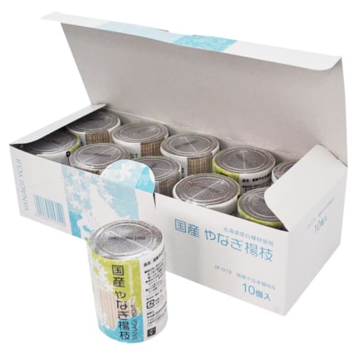 Toothpick Bulk Set: Japanese Willow Toothpicks, Approx. 65mm, Set of 10, JP-08