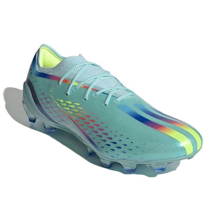 Adidas X Speedportal.1 AG Al Rihla Pack - Clear Aqua Men Sneakers Blue Solar-Red Power-Blue GW8424