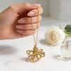Vintage Octopus Pendant Necklace With Alloy Cross Chain For Women And Men