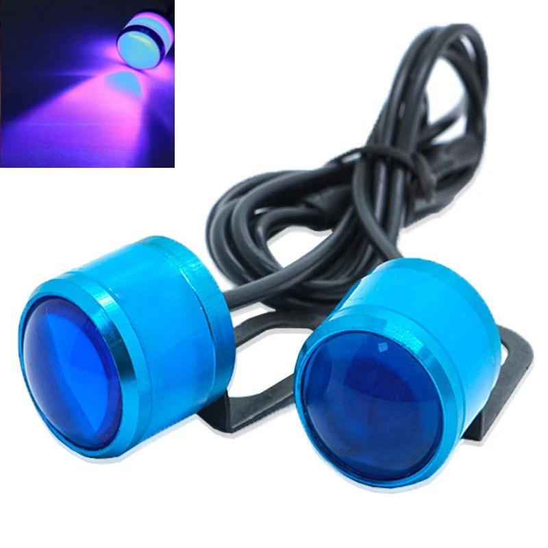 1Pcs Motorcycle Led Hawkeye Lights LED Grille Signal Lights 23mm Led Eagle Eye Lamp Daytime Running Light for Car