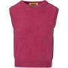 Solid Color Round Neck Knitted Vest Women Tops 2182B455-700