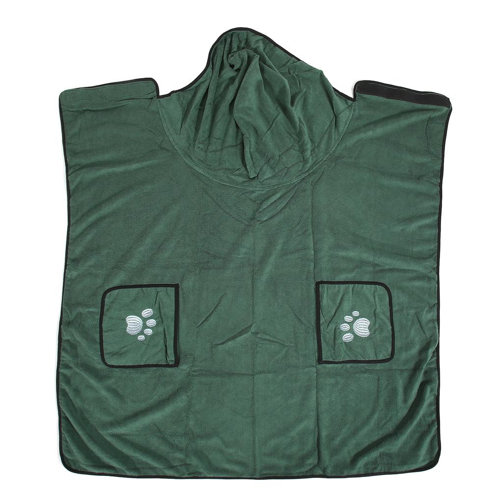 Dog Bathrobe Towel Super Absorbent Adjustable Pet Dog Drying Coat for Dog Cat Indoor Outdoor