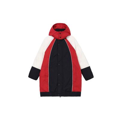 Mid-Length Brand Logo Detachable Hood Warm Fleece-Lined Durable Down Jacket Women Outerwear Multicolor DH0782-011