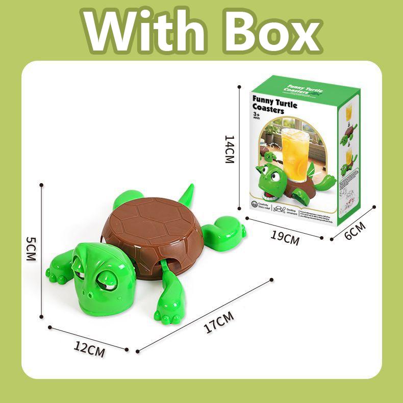 Panicked Turtle Coaster Creative Funny Toy Cute Cup Holders Coffee and Tea Tableware Turtle Base Cup Mat Decoration Coasters