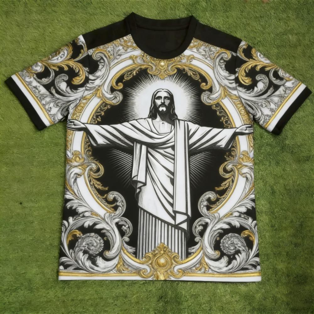 European Style Fashion JESUS Printed T-shirt Summer Kids Casual Outdoor Girl and Boy Short Sleeved Tees Top Pullover