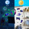 Gaming Wall Decals Glow In The Dark Game Wall Stickers Boy Gamer Video Game Controller Wall Decor for Boys Room Kids Bedroom Home Playroom Decoration