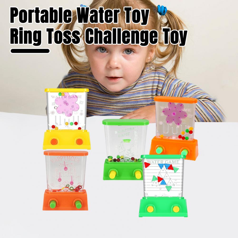 Handheld Water Game Toy Childhood Nostalgic Stress Boredom Relief Portable Educational Ring Toss Game Boys Girls Birthday Gift