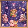 Waterproof PVC Window Stickers Santa Claus Reindeer Christmas Stickers Glass Windows Decor Snowflake Glass Sticker Window