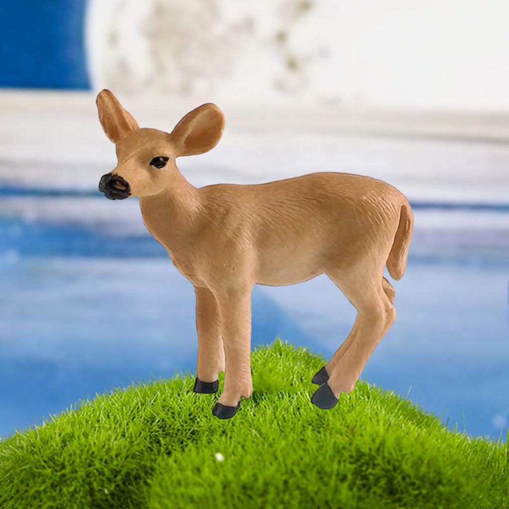 Animal Figurine Realistic Alpaca Goat Deer Ostrich Horse Forest Woodland Creatures Figure Kids Educational Wild Animal Toy