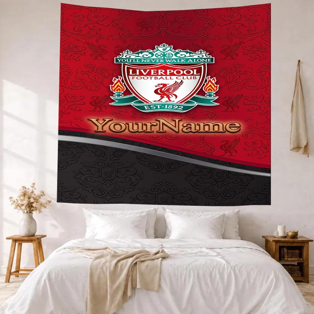 Liverpool Custom Your Name Wall Decor Tapestry Art For Pet Memorial Birthdaywedding Party Backdrop Family Gift