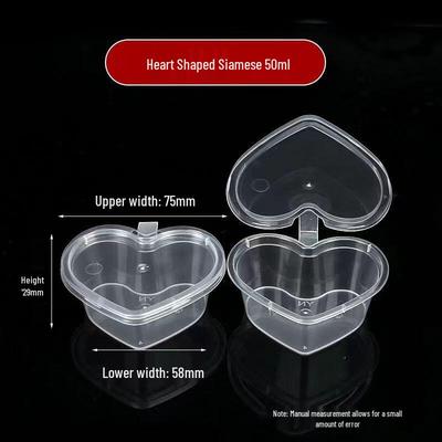 Disposable Heart-Shaped Sauce Cups