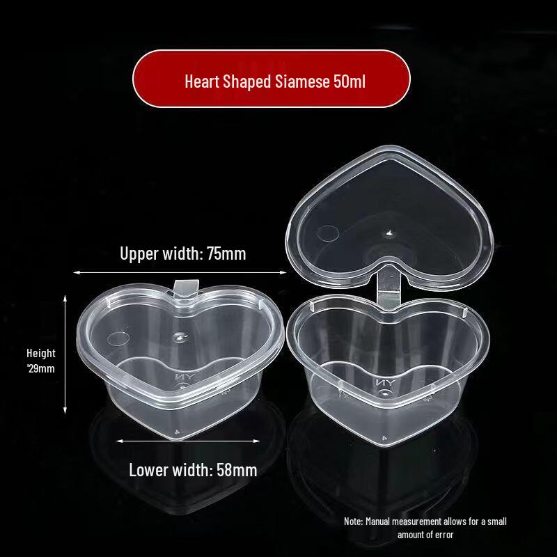 Одноразовые стаканчики для соуса в форме сердца