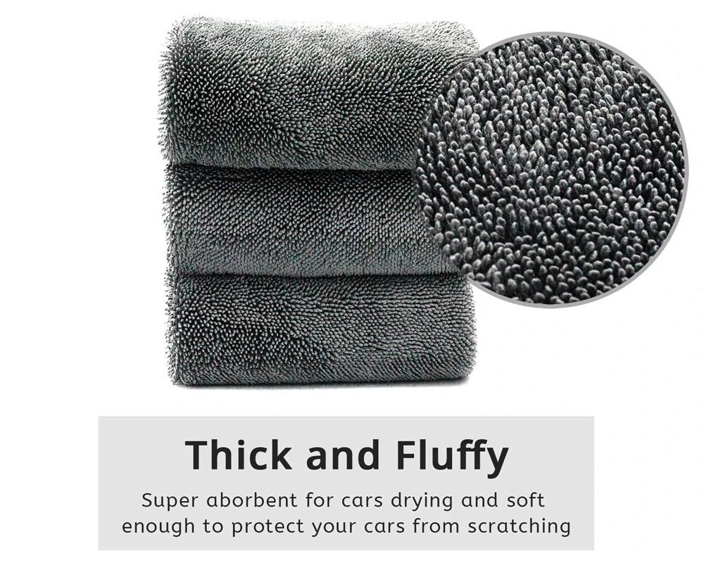 Microfiber Twist Car Motorcycle Wash Towel Professional Car Cleaning Drying Cloth Towels for Washing Polishing Waxing Detailing