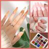 1 Box Nail Powder Fine DIY Non-fading Delicate 16 Colors Gradient Shining Glitter Salon Supply