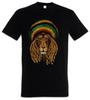 Tricou Rastafari Leu III Rasta Jah Babilon Irie Ska Reggae Jamaica Africa