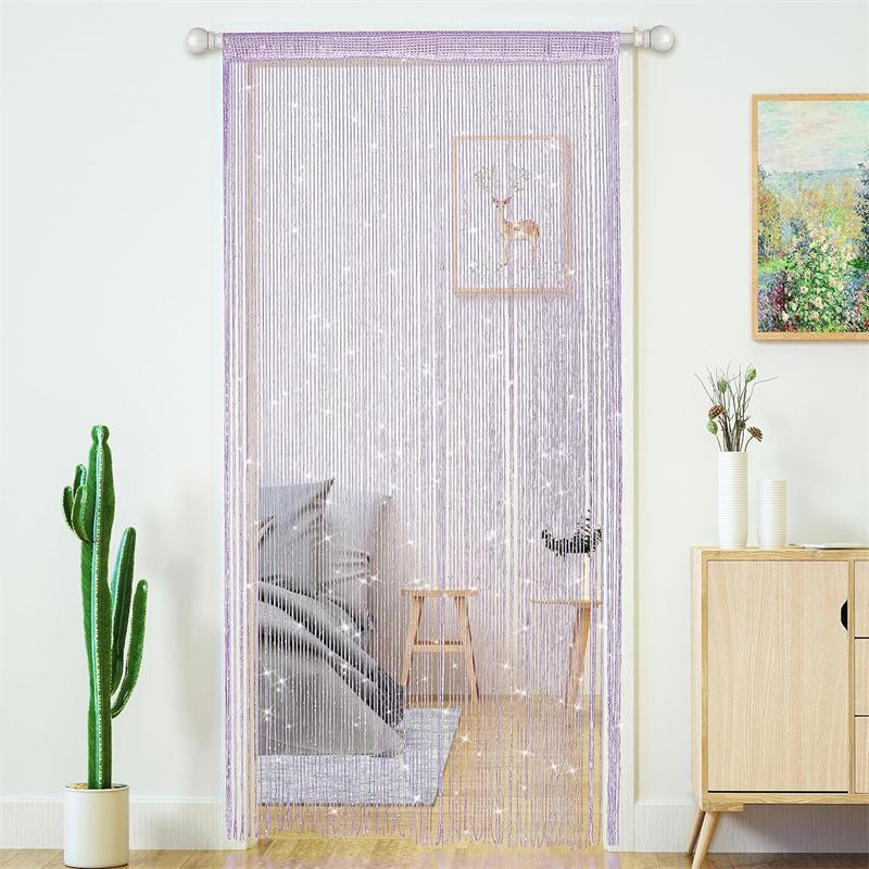 Beaded Curtain Door String Curtains for Doorway Tassels Beads Hanging Fringe Hippie Room Divider Window Hallway Entrance Wall Closet