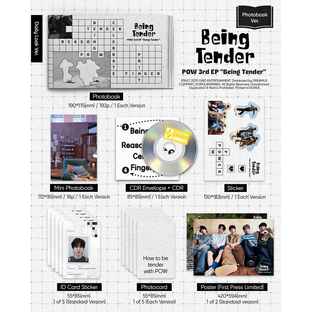 (Photobook Ver.) POW [Being Tender] 3rd EP Album
