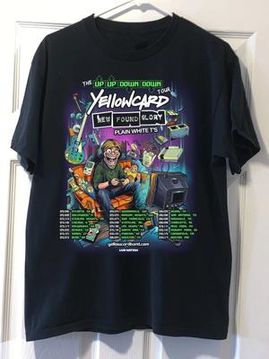 T-shirt Yellowcard 2026 Up Up Down Down Tour Classico Regalo KK2633