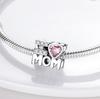 Original Bracelet Charms Copper Heart Shape Series Charms Beads For Women Fashion Diy Jewelry Gifts Making