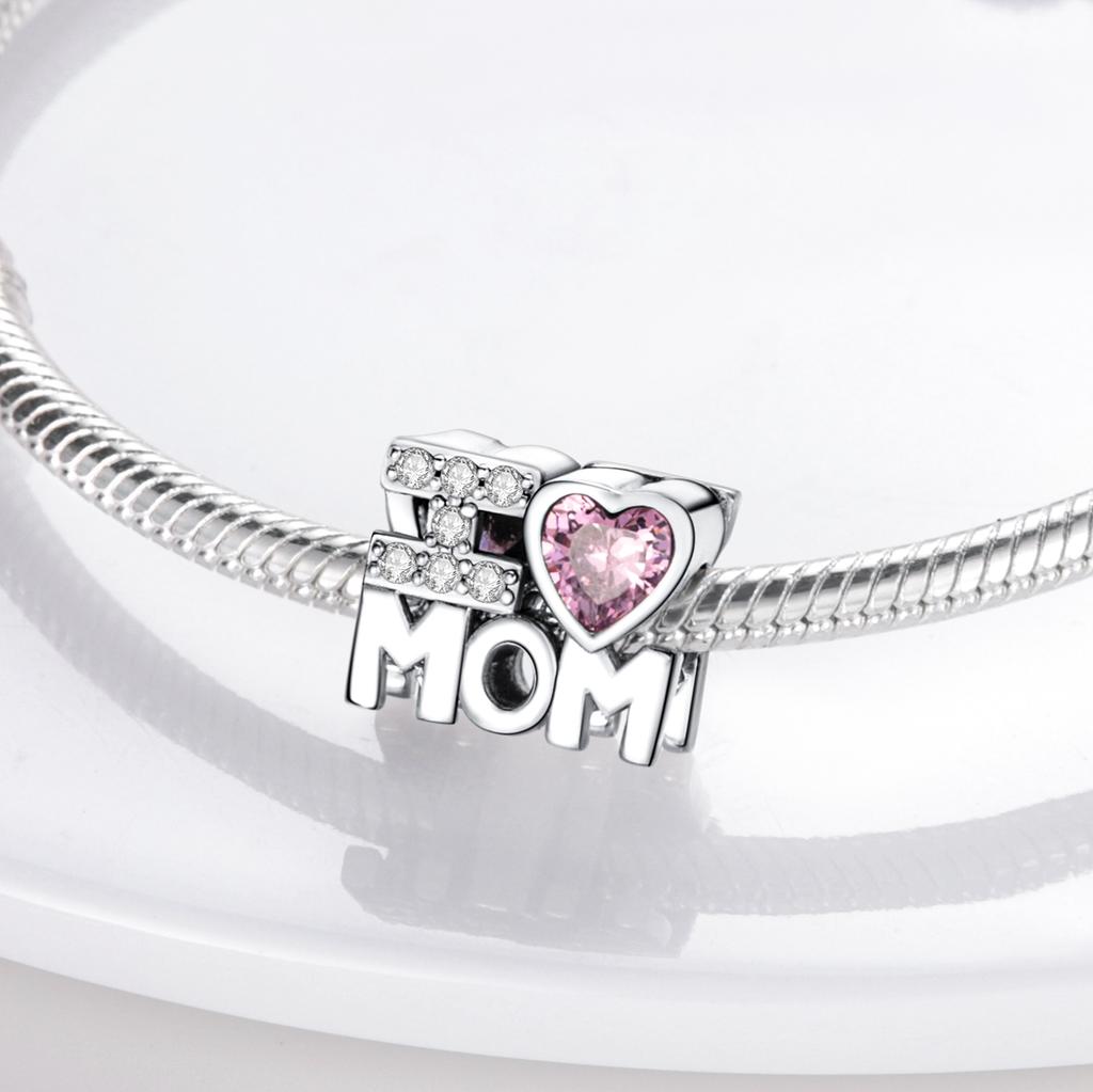 Original Bracelet Charms Copper Heart Shape Series Charms Beads For Women Fashion Diy Jewelry Gifts Making