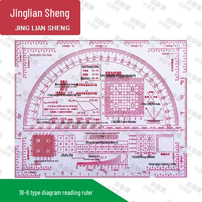 Multi-functional Drawing Ruler Set