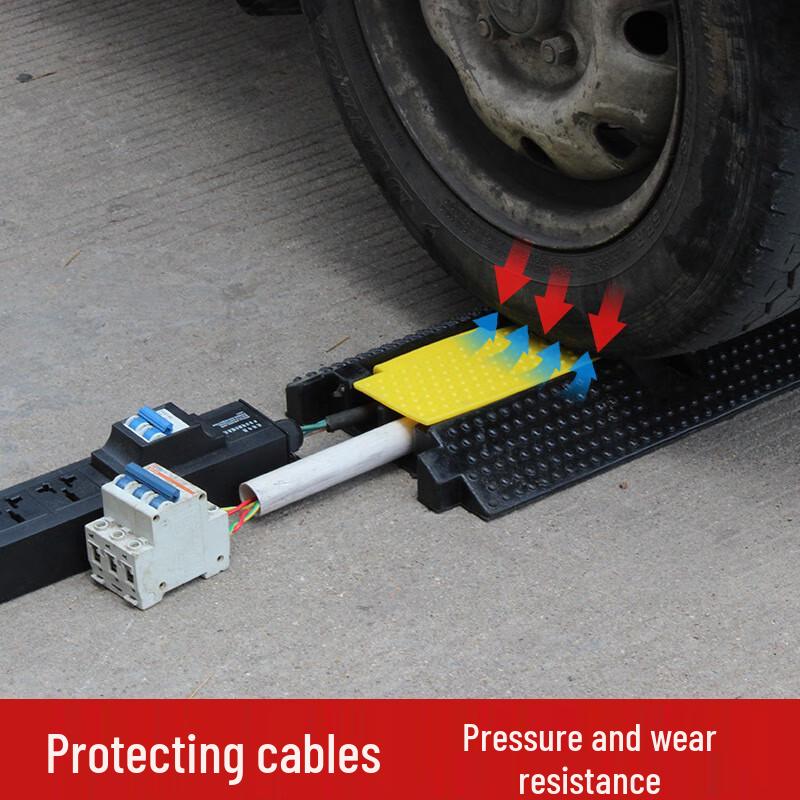 PVC Speed Bump: Indoor Cable Protection & Anti-Crushing Trough