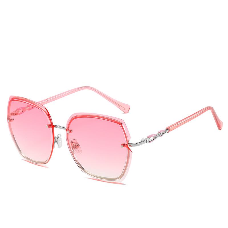 JYL Sunglasses Rimless Ladies Uv Protection Cut Edge Gradient Use 1967 A-18036