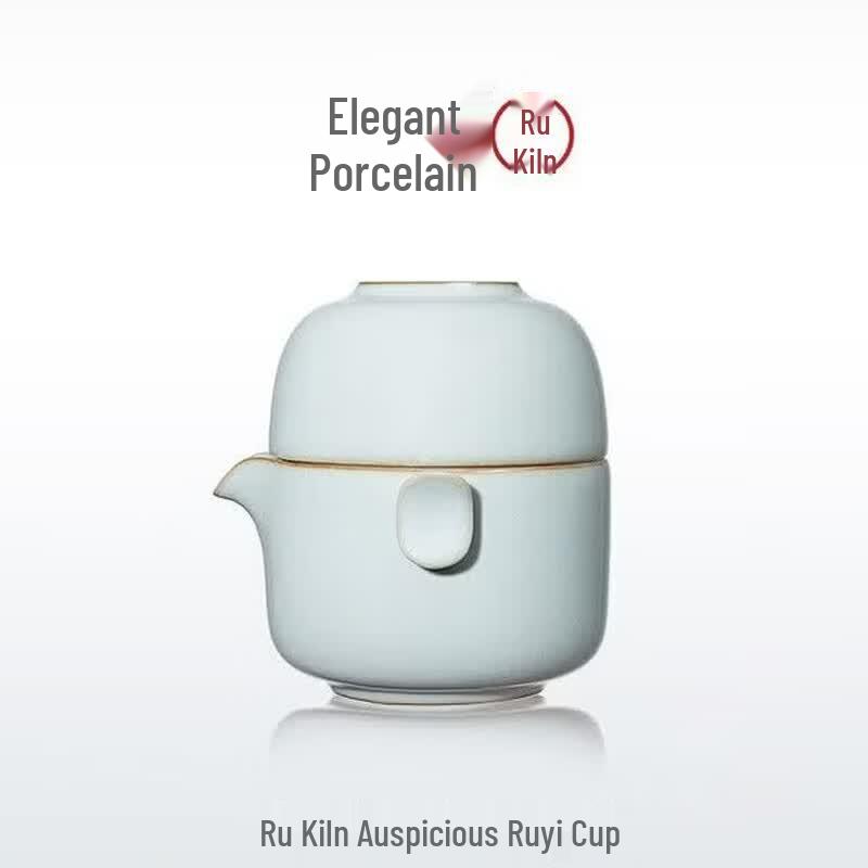 Yaci Ru Kiln Auspicious Ruyi Ceramic Tea Cup