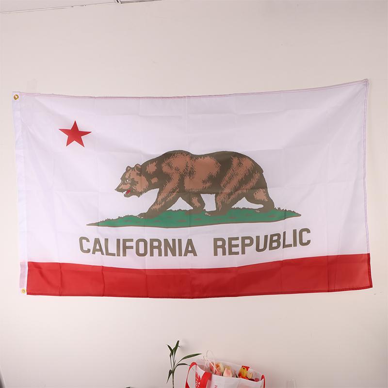 90X150Cm California Republic Ncr Bear California Flag 3X5Ft National Banner Wall Decor