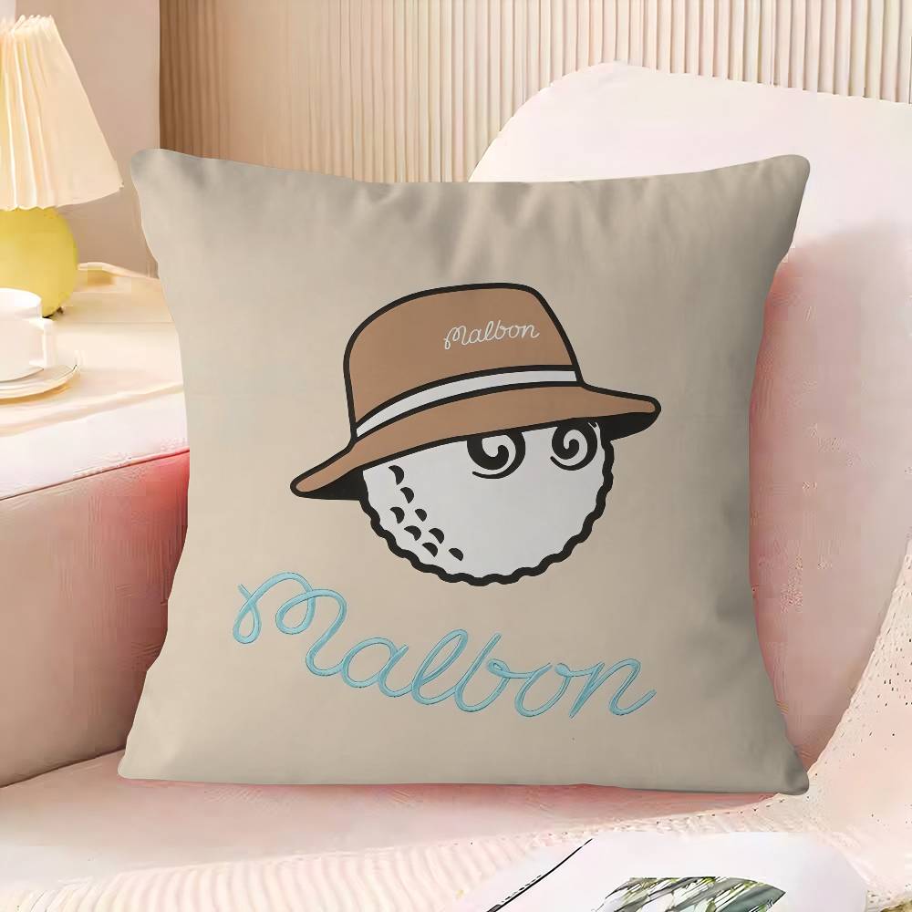 

M-MALBONS Logo Personalized Picture Text Home Decorative Pillows Household Gifts 45x45cm 16x16Inch
