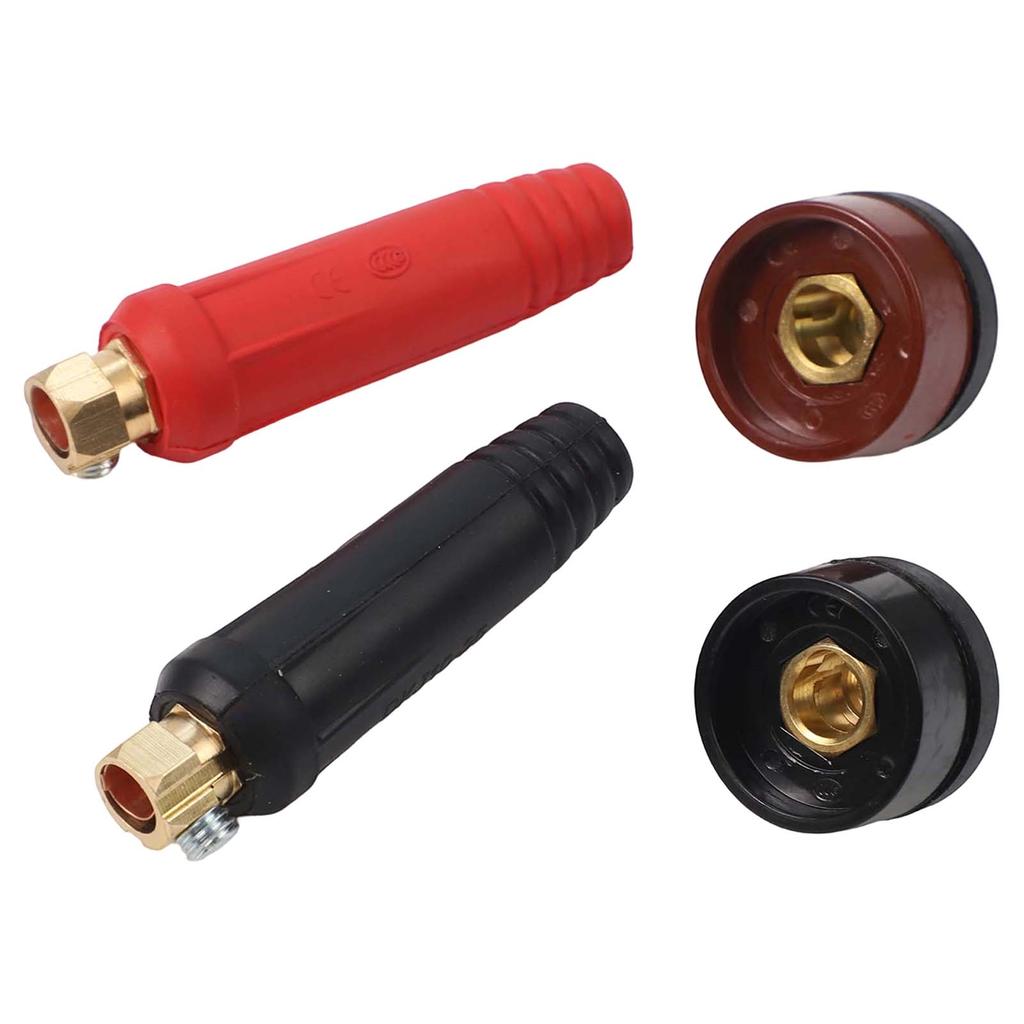 4PCS TIG Welding Accessory Cable Panel Connector Socket DKJ10-25 & DKZ10-25 200A Quick Fitting Connector Soldering In Stock