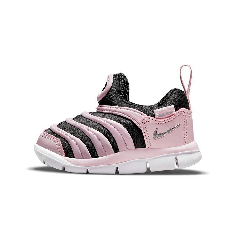 Nike Dynamo Free Comfortable Low top Sports Casual Shoes Black Pink Infant And Toddler 343938-027