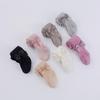 White Knit Girls' Leggings & Tights Set with Bow - Baby Bodysuit, Base Layer, Socks for Spring & Autumn