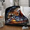 Indian Motorcycle Flannel Blanket Soft All-Season Throw, Design for Camping, Car Travel, Hiking Sofa, Bed, Office Perfect Gift for Parties