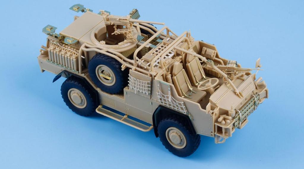 Tetra Model ME Serie Britischer Schakal II Hochmobiles gepanzertes Fahrzeug Plastikmodellbausatz ME3572 1/35 (für HB)