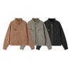 2026 Spring Autumn Men Washed Workwear Jackets Casual Streetwear Outerwear Male Solid Color Stand Collar Coats Man Vintage Coats