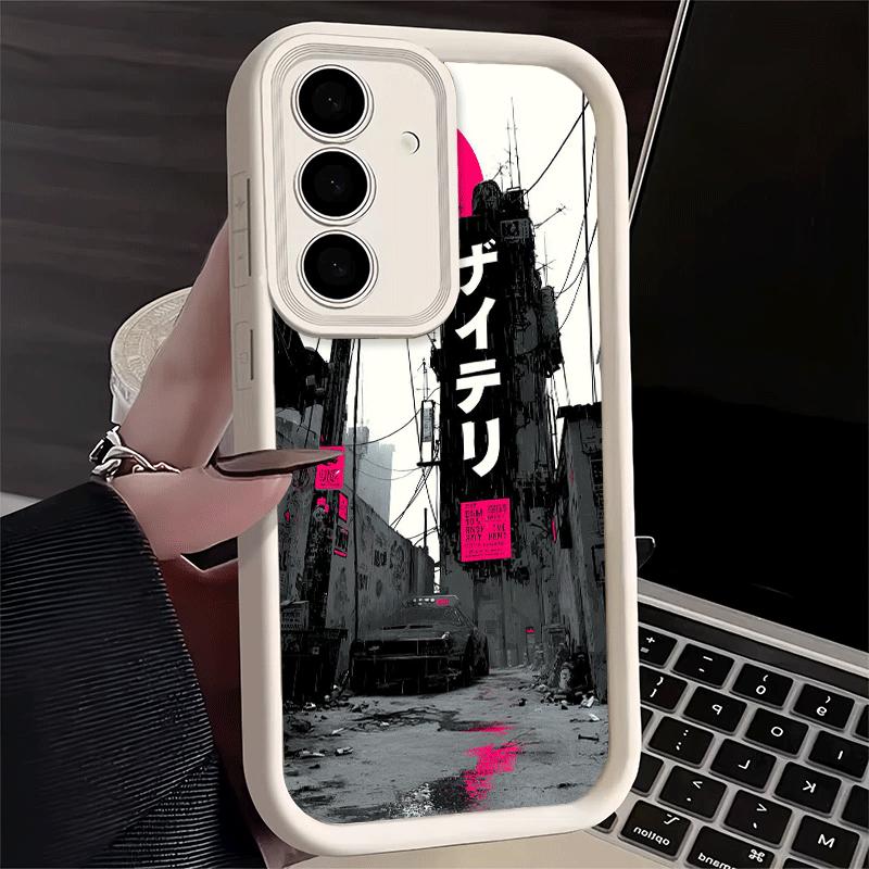 Phone Case for Samsung Galaxy S26 S25 Ultra S24 FE Cyberpunk Aesthetics Shell S23 Plus S22 + S21 S20 5G Soft Silicone Funda