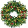 Christmas Wreath Door Hanging Decor Home Mall Window Party Festive Simulation Ornament
