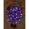 Mädchen Lässiges 3D Halloween Print Rundhals Langarm Kleid Kinder Prinzessinnenkleid